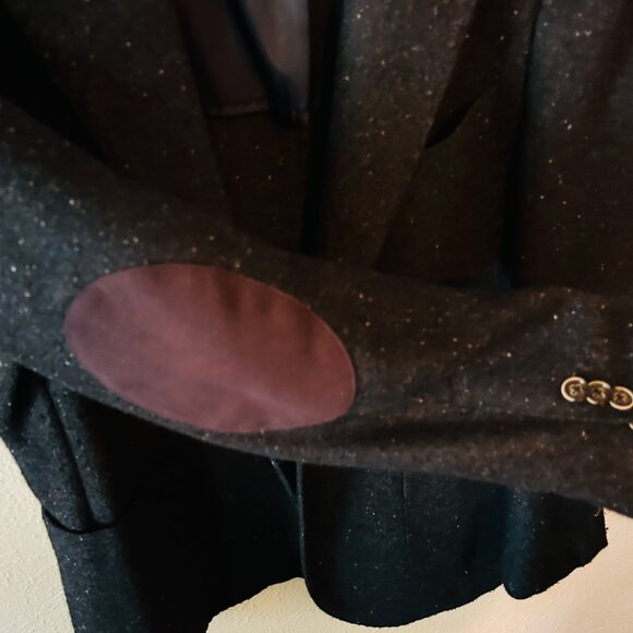 Gutteridge Navy Tweed Herringbone Men's Sportscoat - Picture 5 of 5